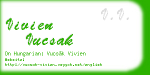 vivien vucsak business card